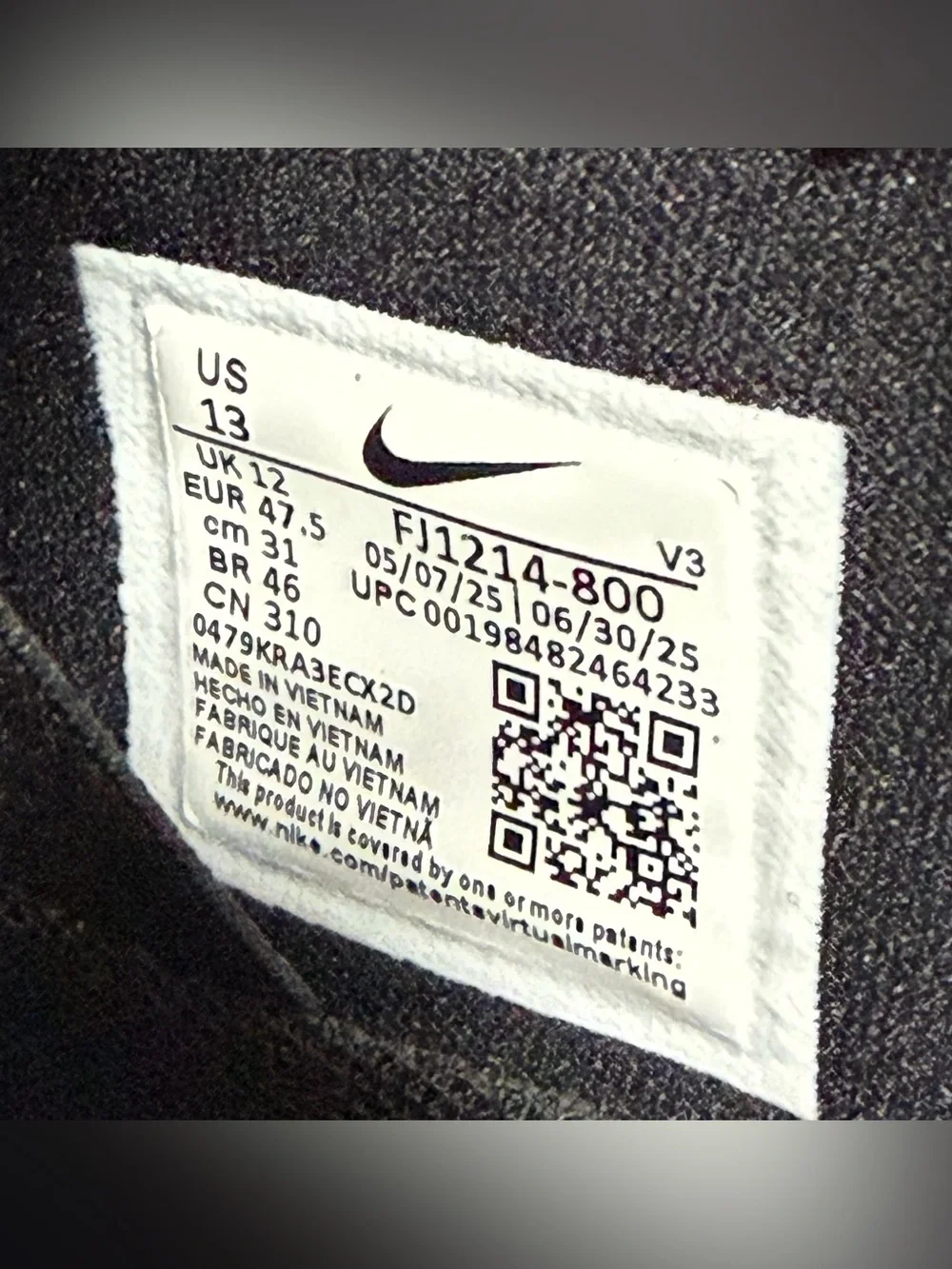 Nike Air Jordan 1 Mule Shattered Backboard Golf Shoes FJ1214-800 Mens Size 13